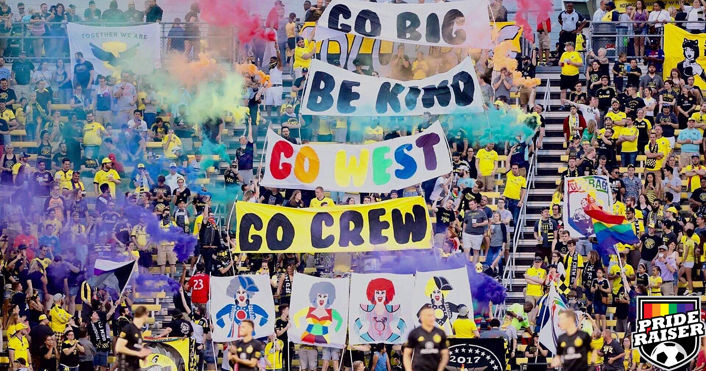 COLUMBUS, OH - AUGUST 20: Columbus Crew fans in the Nordecke